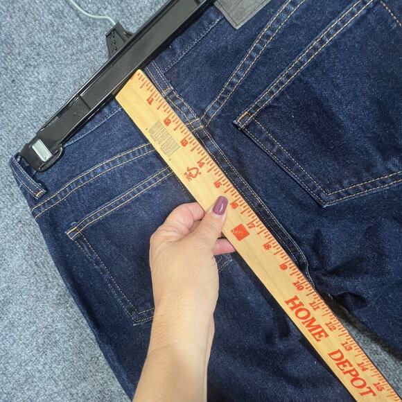 Guess Vintage 90s Low Rider Jeans Womens Sz 27 Blue Denim Studded Bootcut Retro - Picture 7 of 9